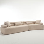 Walker Edison | Boucle Modular Sleek Sofa Thumbnail