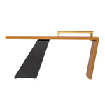 Walker Edison | Modern Wooden 63" Writing Desk with Monitor Stand Thumbnail