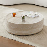 Walker Edison | Faux Marble Pattern Modern Coffee Table Thumbnail