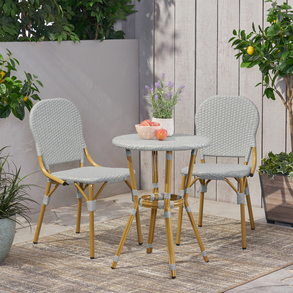 Walker Edison | Outdoor French Bistro Chat Set