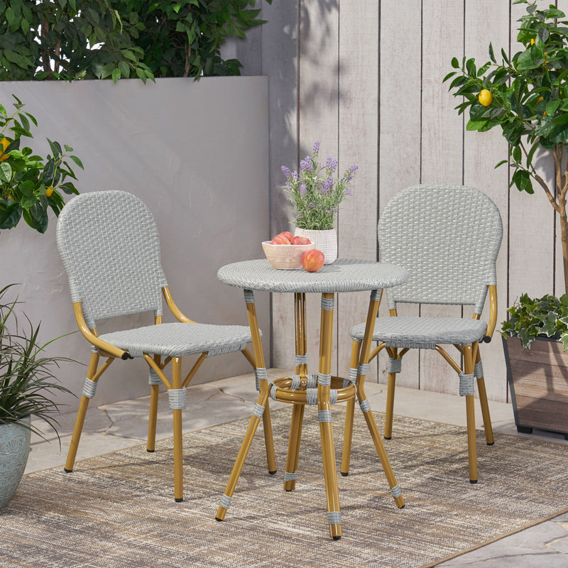 Walker Edison | Outdoor French Bistro Chat Set