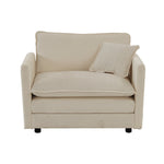 Walker Edison | Chenille Upholstered Comfy Deep Single Seat Sofa Chair Thumbnail