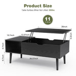 Walker Edison | Lift Top Coffee Table Desk with Storage Thumbnail