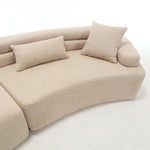 Walker Edison | Boucle Modular Sleek Sofa Thumbnail