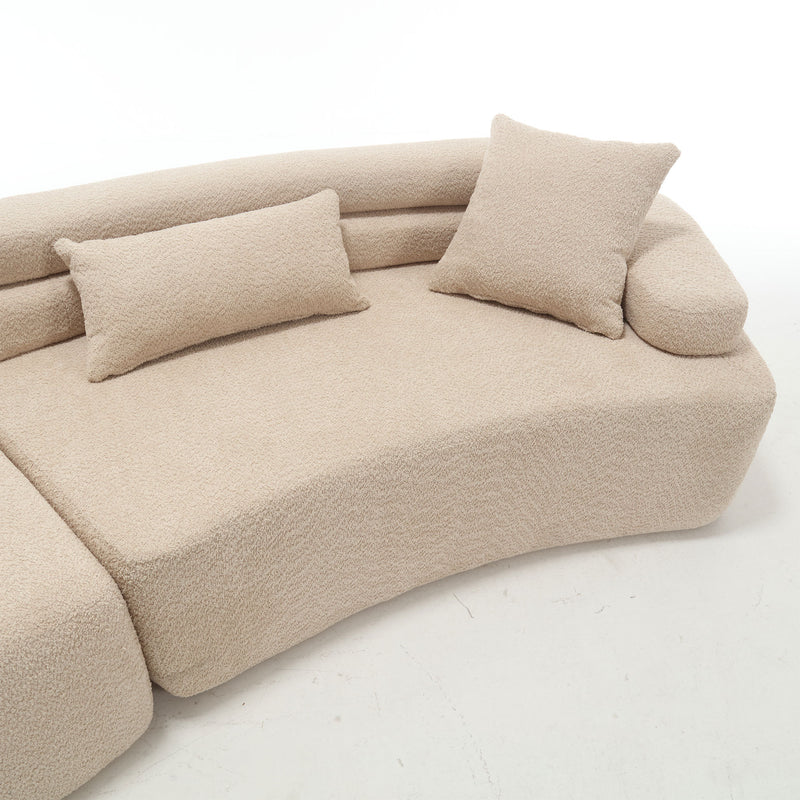 Walker Edison | Boucle Modular Sleek Sofa