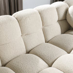 Walker Edison | Marshmallow Cloud Boucle 3 Seater Sofa Thumbnail