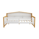 Walker Edison | Twin Size House Shape Daybed with Trundle and Bookcase Headboard Thumbnail