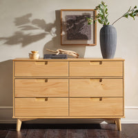 walker edison 3 drawer mid century modern wood dresser Sloane Mid Century Modern Solid Wood Dresser