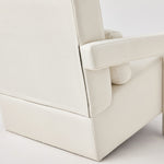 Walker Edison | Contemporary Modern Linen Upholstered Accent Chair Beige Thumbnail