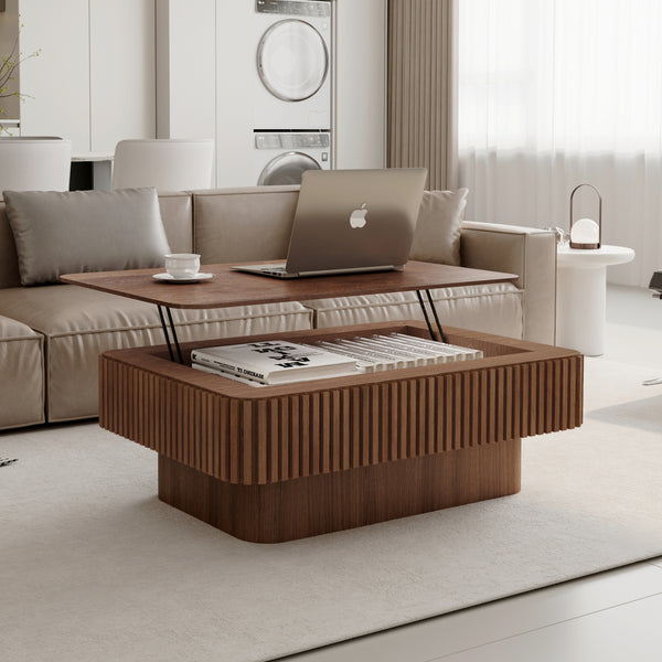 Modern Fluted Lift-top 38.6' Coffee Table – Walker Edison