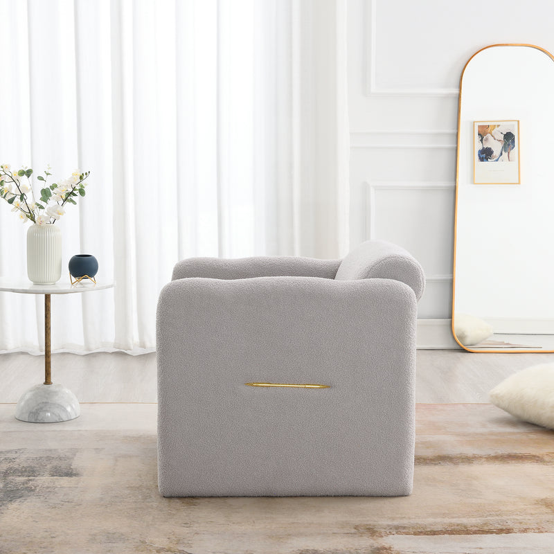 Walker Edison | Modern Teddy Cloud Arm Chair