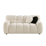 Walker Edison | Boucle Marshmallow Cloud Loveseat Sofa Thumbnail