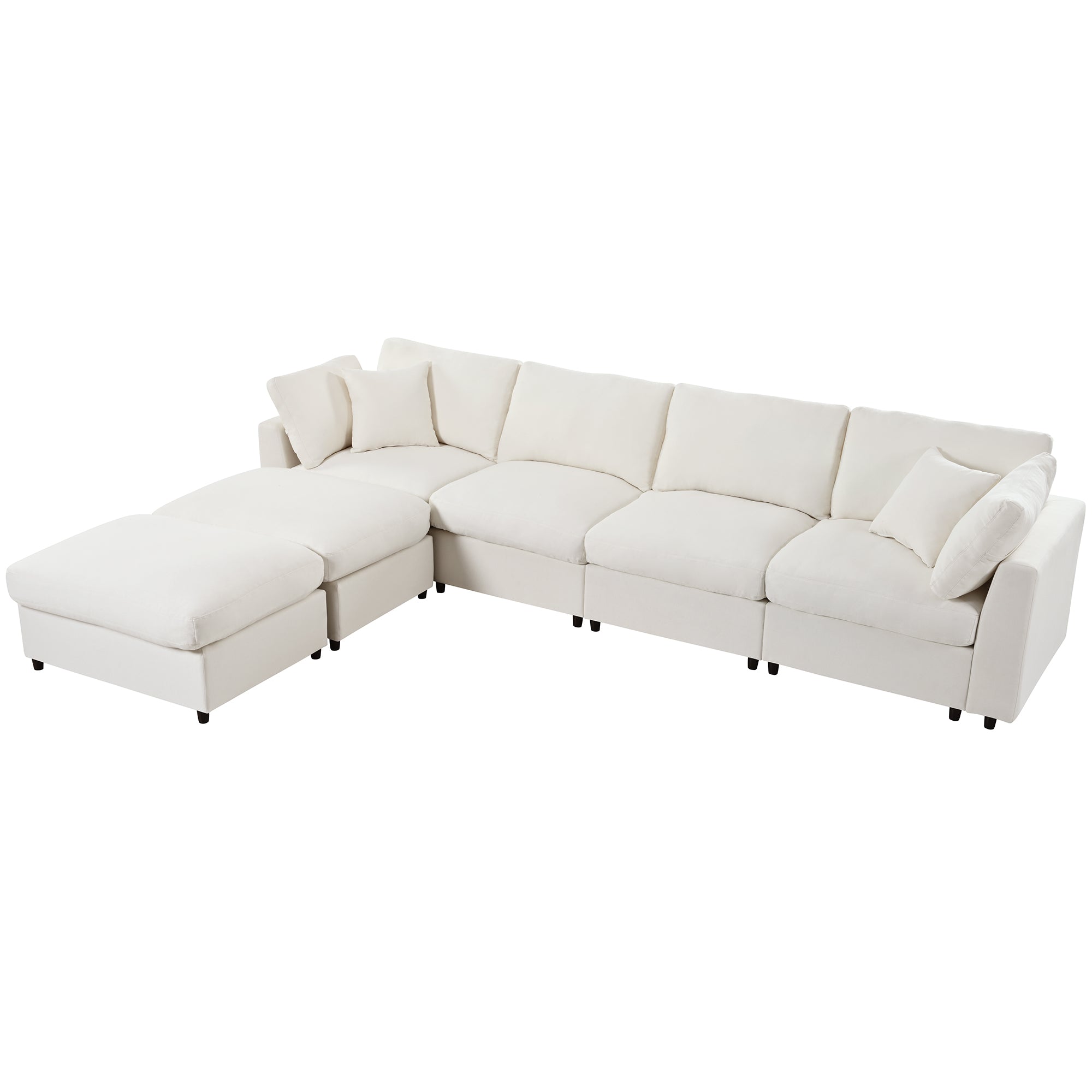 Walker Edison Modular Sectional Sofa - Thumbnail 5