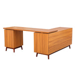 Walker Edison | Modern L-shaped 66" Desk with Storage Thumbnail