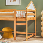 Skyler Contemporary Wood Low Loft Bunk Bed Thumbnail