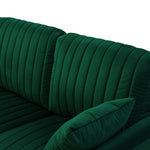 Walker Edison | Velvet Loveseat Elegant Sofa Thumbnail