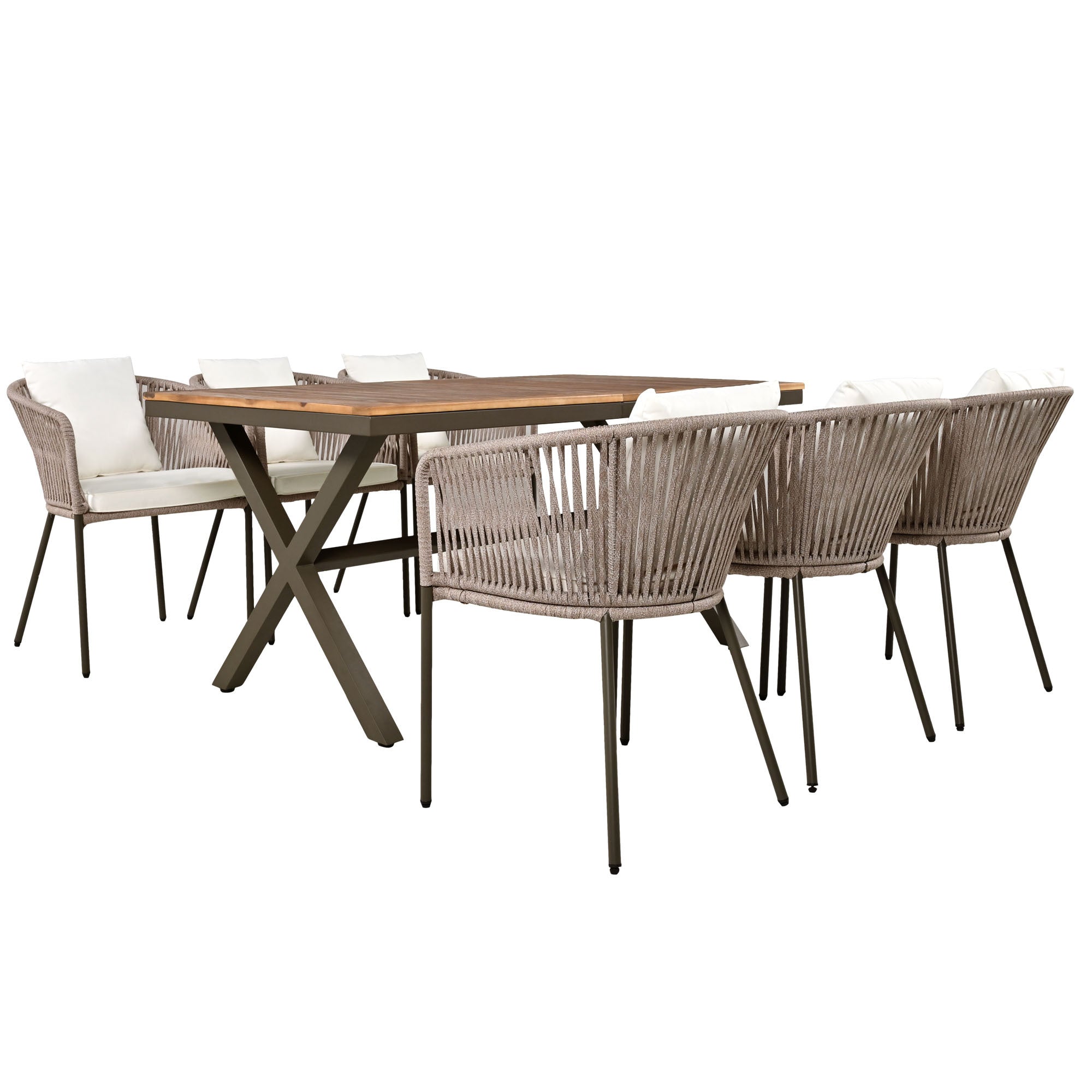 Walker Edison Patio Dining Set - Thumbnail 4