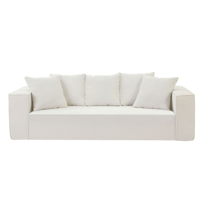 Walker Edison | Corduroy 3 Seater Modular Couch