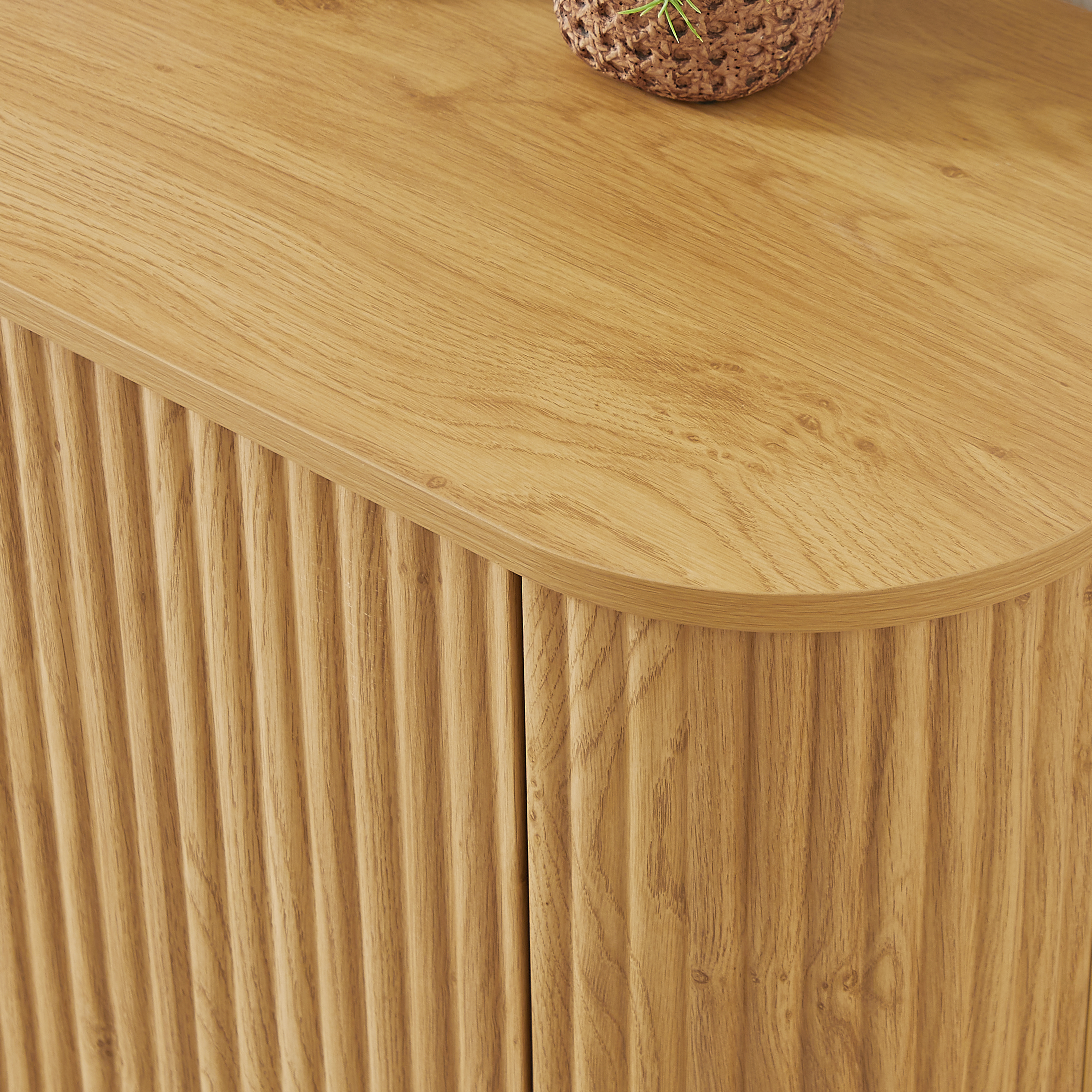 Walker Edison Reeded Coffee Table - Thumbnail 4