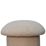 Walker Edison | Cream Boucle Mushroom Footstool Thumbnail