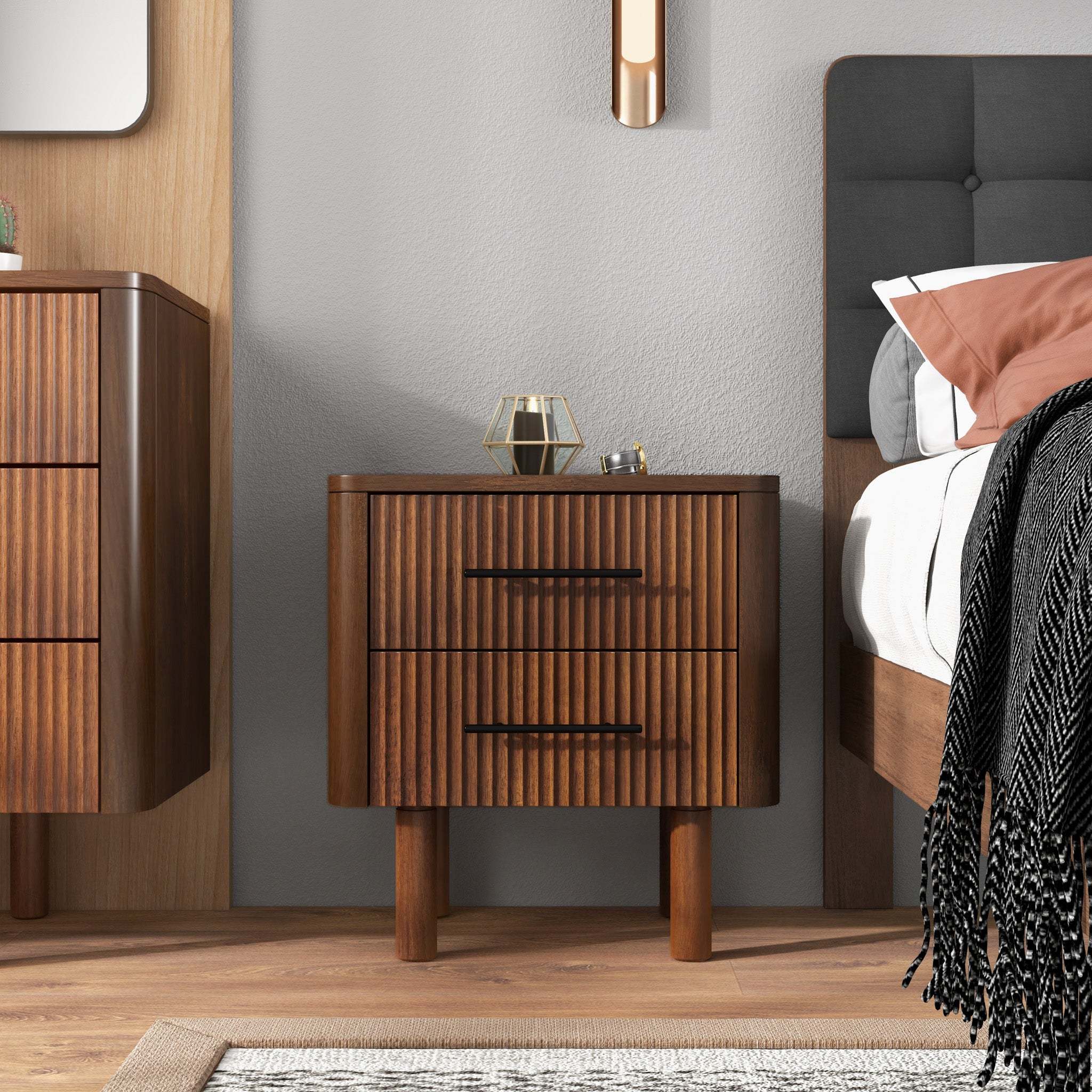Walker Edison Logan Nightstand - Thumbnail 5