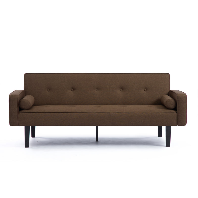 Walker Edison | Traditional Linen Convertible Sofa Bed