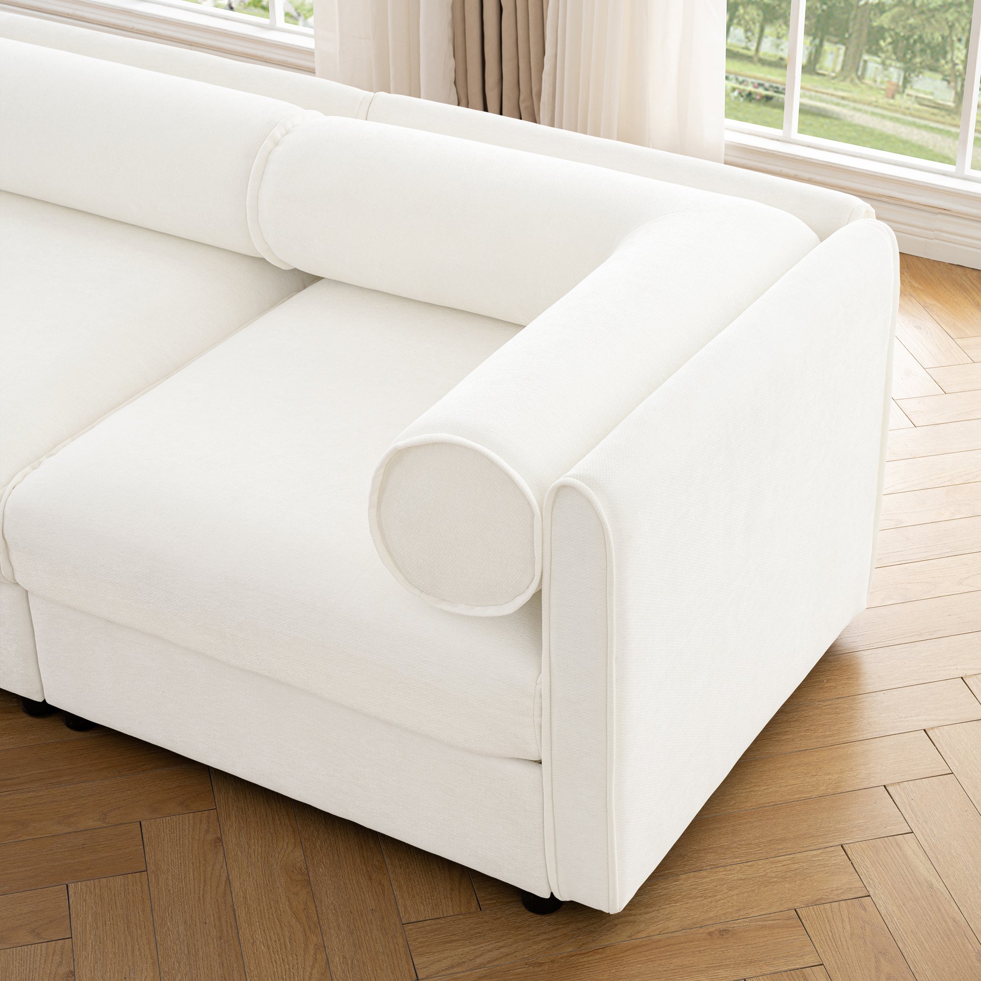 Walker Edison L-Shaped Sofa - Thumbnail 4