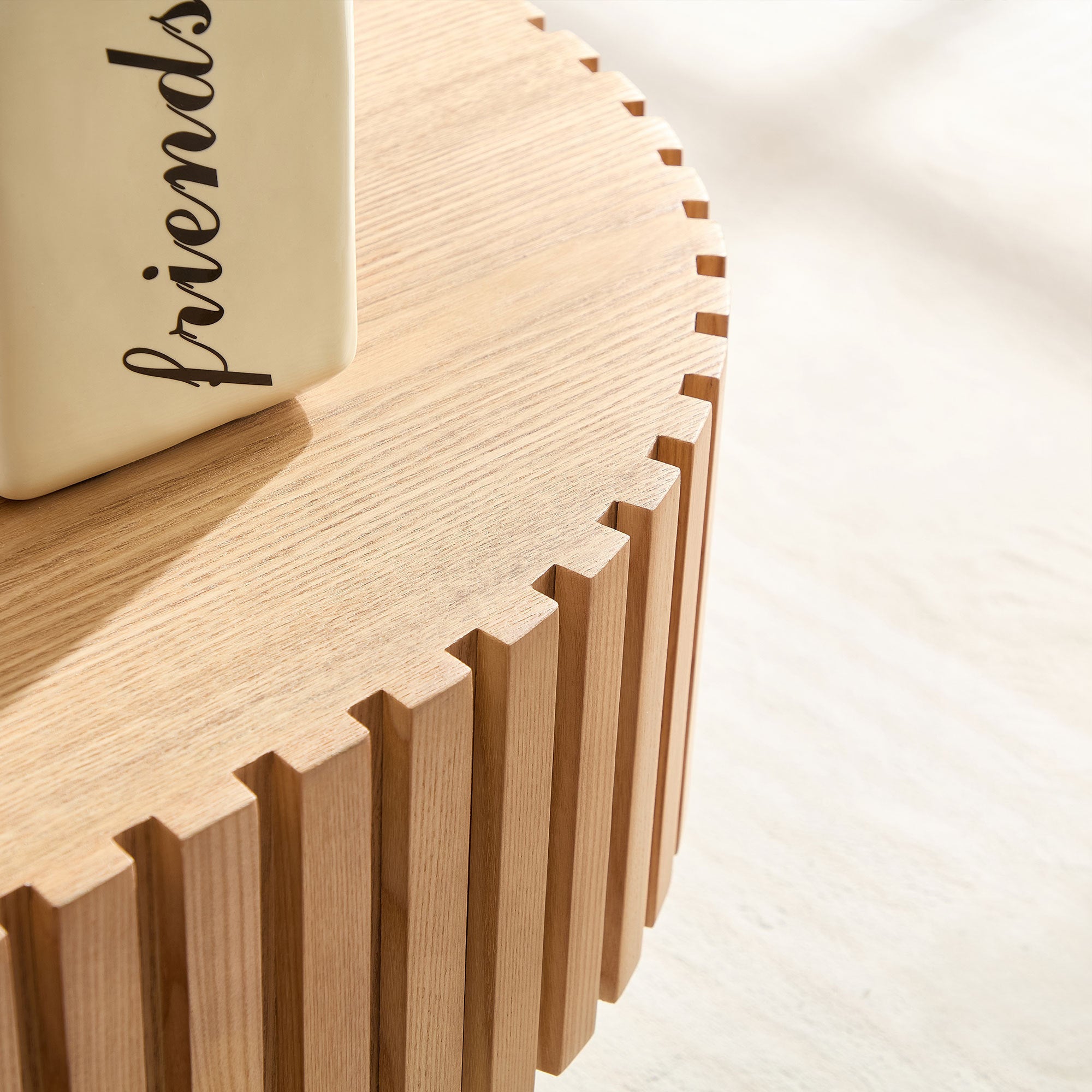 Walker Edison Reeded Coffee Table - Thumbnail 2