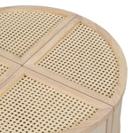 Walker Edison | Modular Round to Square Rattan Coffee Table Thumbnail