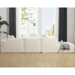 Walker Edison | Minimalist Terry Modular Couch with Right L-shaped Sectional Thumbnail