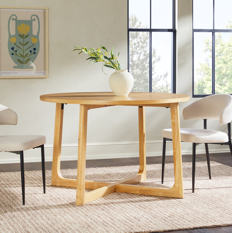 Ezra Modern Dining Room Round Table for 4
