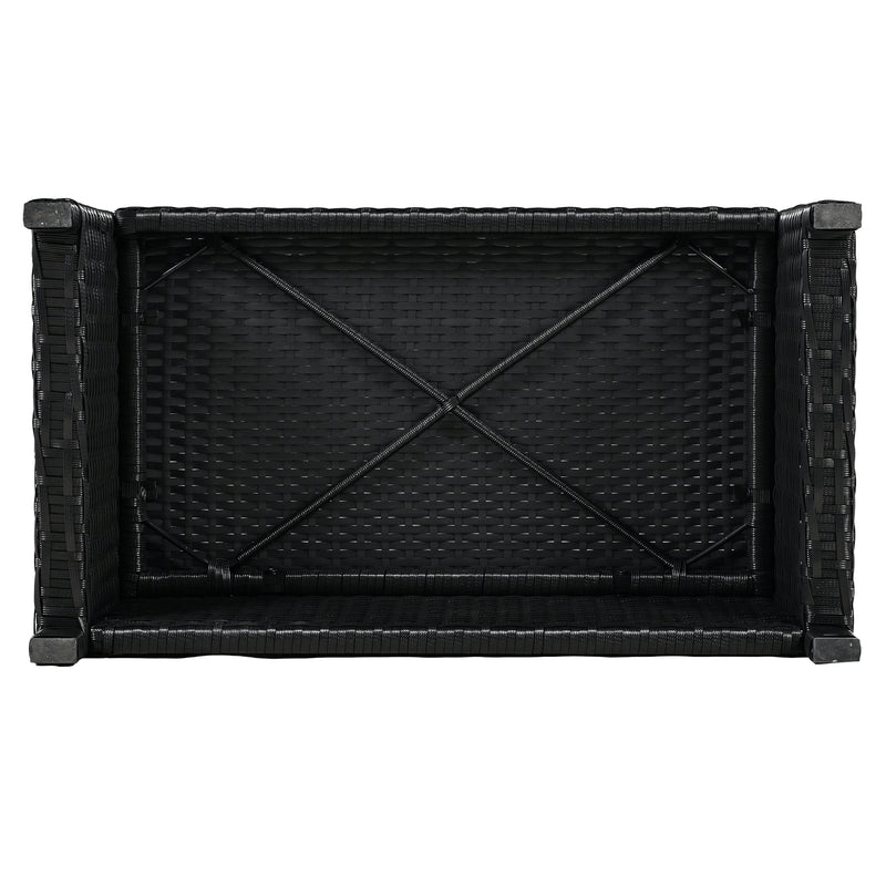 Walker Edison | Outdoor Wicker Spa Surround Frame