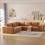 Walker Edison | Modular L-Shaped Sectional Sofa Thumbnail