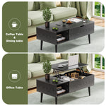 Walker Edison | Lift Top Coffee Table Desk with Storage Thumbnail