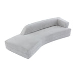 Walker Edison | Boucle Curved Chaise Lounge Modern 109" Sofa Thumbnail