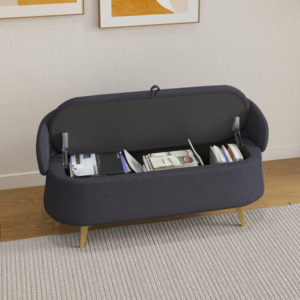 Walker Edison | Teddy Multi-Functional Bench Storage Loveseat