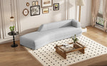 Walker Edison | Boucle Curved Chaise Lounge Modern 109" Sofa Thumbnail