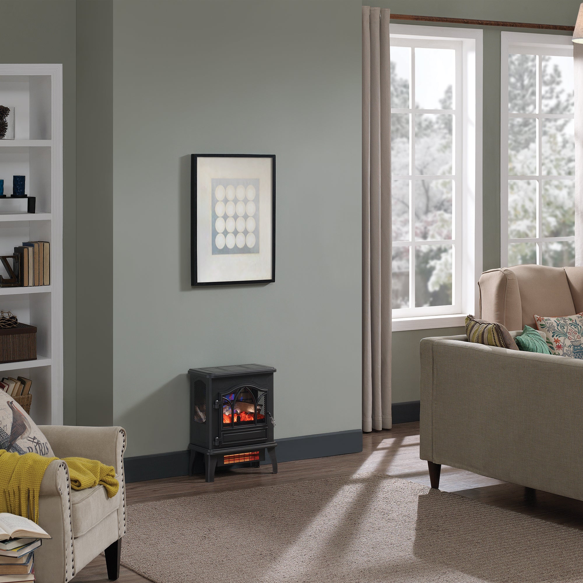 duraflame® 3D Flame Effect Electric Infrared Portable Fireplace