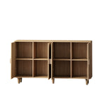 Walker Edison | Modern 4-Door Rattan Storage Sideboard TV Stand Thumbnail