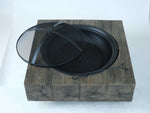 Walker Edison | Fire Pit with Wood Grain Design Thumbnail