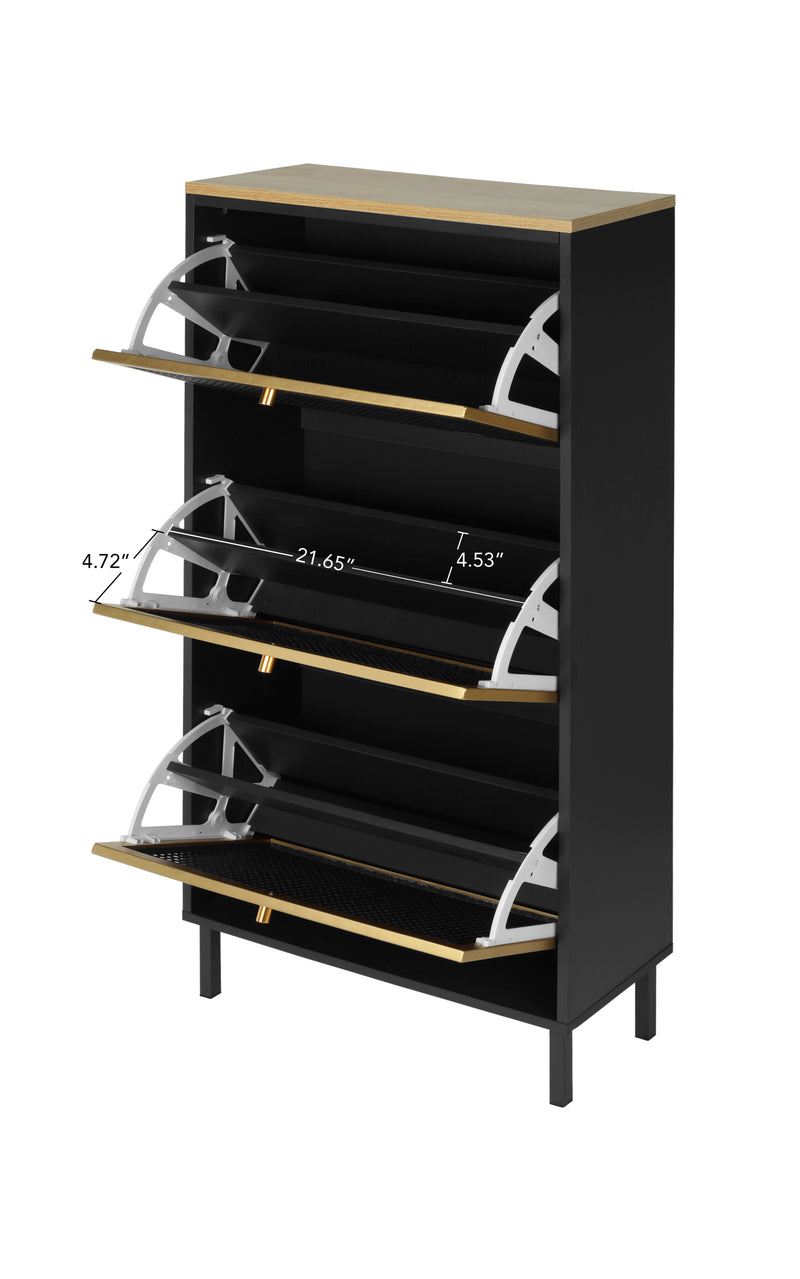 Walker Edison | Modern Entryway Shoe Rack