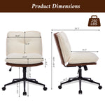 Walker Edison | Oversize Criss-Cross Desk Chair with Wheels Thumbnail