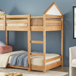 Skyler Contemporary Wood Twin over Twin Bunk Bed Thumbnail