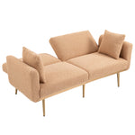 Walker Edison | Minimalist Loveseat Convertible Sofa Bed Thumbnail