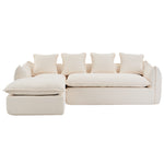 Walker Edison | Boucle Cloud 3 Seater Sectional Couch Thumbnail