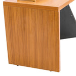 Walker Edison | Modern Wooden 63" Writing Desk with Monitor Stand Thumbnail