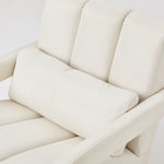 Walker Edison | Contemporary Modern Linen Upholstered Accent Chair Beige Thumbnail