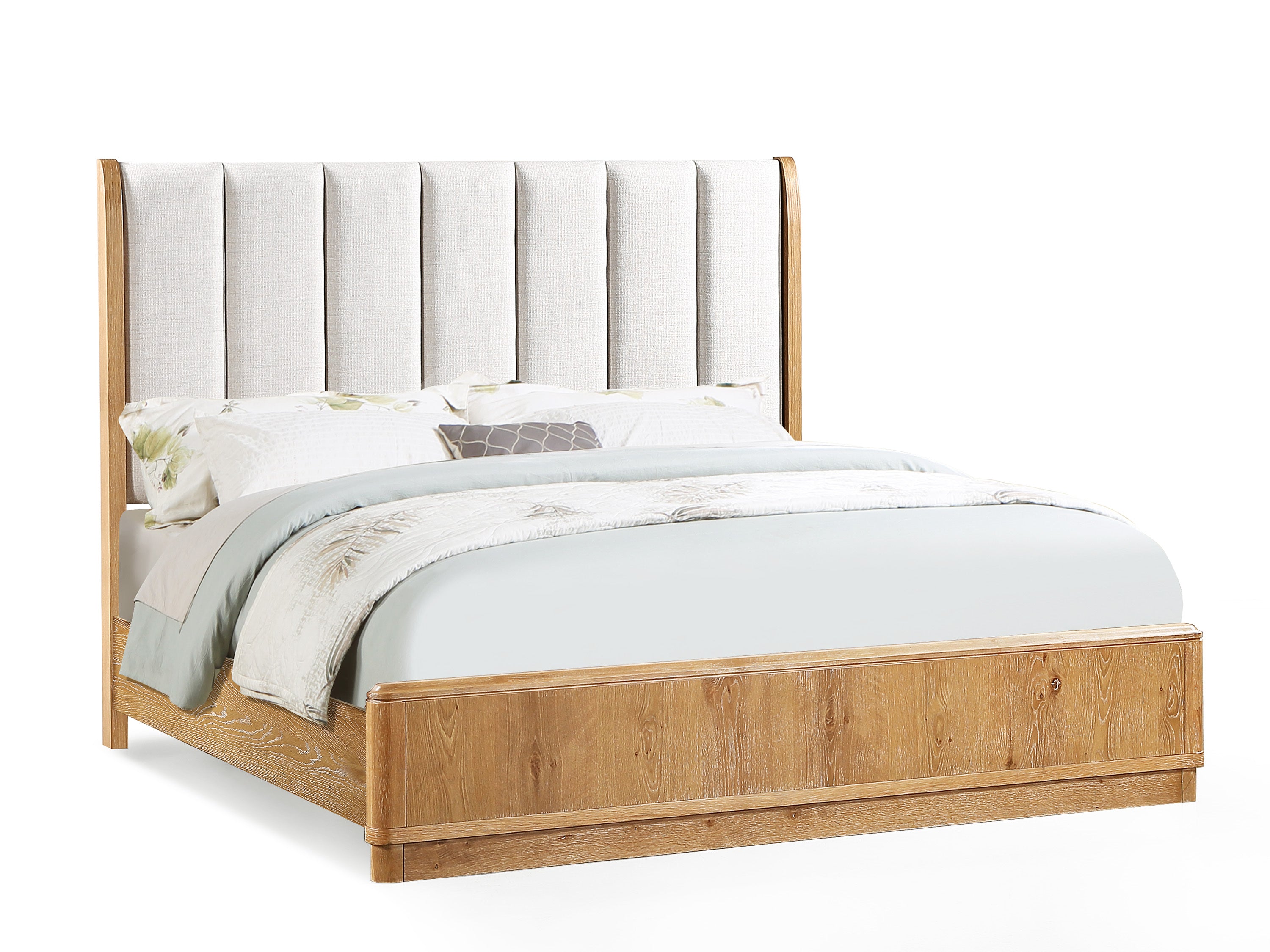 Walker Edison Upholstered Headboard Platform - Thumbnail 2