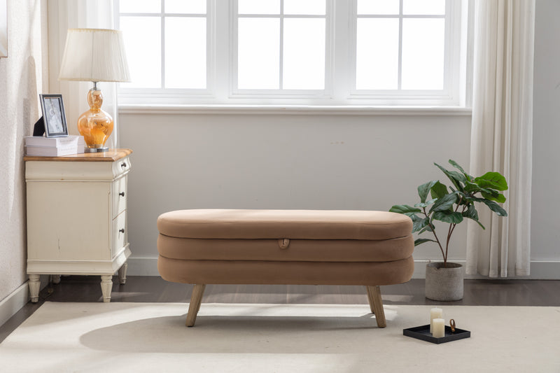 Walker Edison| Velvet Storage Bench