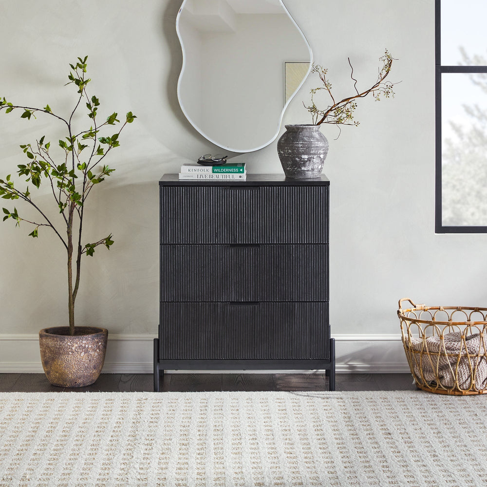 Classic 3 Drawer Solid Wood Nightstand